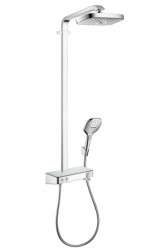 HANSGROHE - Raindance Select E Sprchový set Showerpipe 300 s termostatem, 2 proudy, EcoSmart 9 l/min, chrom (27283000)