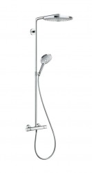 HANSGROHE - Raindance Select S Sprchový set s termostatem, 30 cm, 2 proudy, bílá/chrom (27133400)