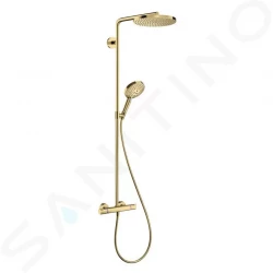 HANSGROHE - Raindance Select S Sprchový set Showerpipe s termostatem, 3 proudy, leštěný vzhled zlata (27633990)