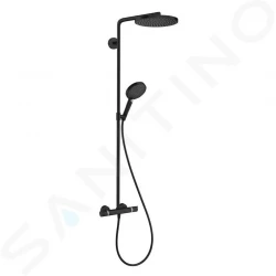 HANSGROHE - Raindance Select S Sprchový set Showerpipe s termostatem, 3 proudy, matná černá (27633670)
