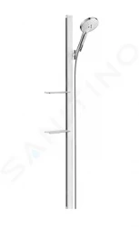 HANSGROHE - Raindance Sprchová souprava Select S 120, 3 proudy, sprchová tyč 1,50 m, bílá/chrom (27646400)