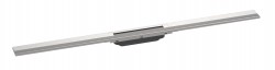 HANSGROHE - RainDrain Flex Lineární sprchový žlab s nerezovým roštem 1000, do prostoru, zkrátitelný, kartáčovaná nerez (56046800)