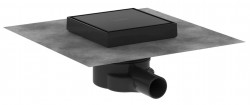 HANSGROHE - RainDrain Point Podlahová vpust, 15x15 cm, matná černá (56249670)