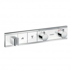 HANSGROHE - RainSelect Termostatická sprchová baterie pod omítku, pro 2 výstupy, bílá/chrom (15355400)