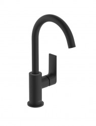 HANSGROHE - Rebris E Umyvadlová baterie s výpustí a otočným výtokem, matná černá (72576670)