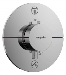 HANSGROHE - ShowerSelect Comfort Termostatická baterie pod omítku, pro 2 spotřebiče, chrom (15556000)
