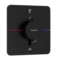 HANSGROHE - ShowerSelect Comfort Termostatická baterie pod omítku, pro 2 spotřebiče, matná černá (15583670)