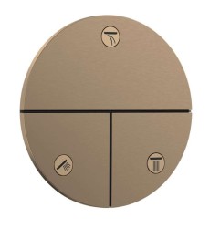 HANSGROHE - ShowerSelect Comfort Ventil pod omítku, pro 3 spotřebiče, kartáčovaný bronz (15558140)
