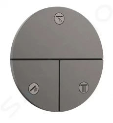 HANSGROHE - ShowerSelect Comfort Ventil pod omítku, pro 3 spotřebiče, kartáčovaný černý chrom (15558340)