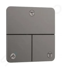 HANSGROHE - ShowerSelect Comfort Ventil pod omítku, pro 3 spotřebiče, kartáčovaný černý chrom (15587340)