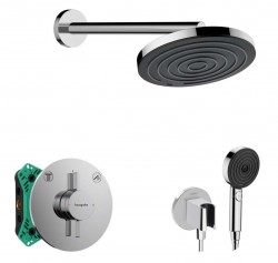 HANSGROHE - Sprchový set s baterií pod omítku, s tělesem, průměr 26 cm, 3 proudy, chrom (SANI21HHH000)