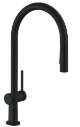 HANSGROHE - Talis M54 Dřezová baterie Talis s výsuvnou sprškou, EcoSmart, matná černá (72842670)