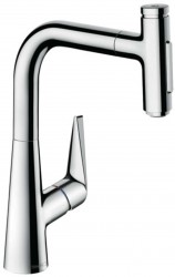 HANSGROHE - Talis Select M51 Dřezová baterie M5117-H220 s výsuvnou sprškou, sBOX, chrom (73868000)