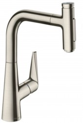 HANSGROHE - Talis Select M51 Dřezová baterie M5117-H220 s výsuvnou sprškou, sBOX, vzhled nerezu (73868800)