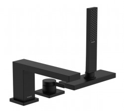 HANSGROHE - Tecturis E Baterie na okraj vany, 3-otvorová instalace, sBox, matná černá (73443670)