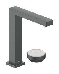 HANSGROHE - Tecturis E Umyvadlová baterie s výpustí, 2-otvorová instalace, CoolStart, EcoSmart+, kartáčovaný černý chrom (73053340)