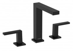 HANSGROHE - Tecturis E Umyvadlová baterie s výpustí Push-Open, 3-otvorová instalace, EcoSmart, matná černá (73030670)