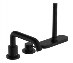 HANSGROHE - Tecturis S Baterie na okraj vany, 3-otvorová instalace, sBox, matná černá (73447670)