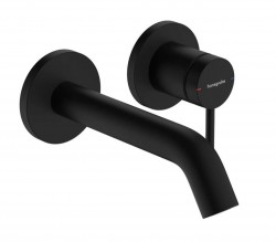 HANSGROHE - Tecturis S Umyvadlová baterie pod omítku, s výpustí, 2-otvorová instalace, EcoSmart, matná černá (73350670)