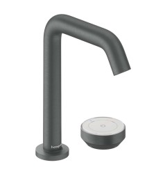 HANSGROHE - Tecturis S Umyvadlová baterie s výpustí, 2-otvorová instalace, CoolStart, EcoSmart+, kartáčovaný černý chrom (73353340)