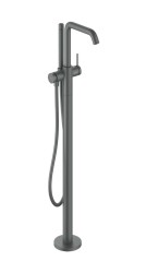 HANSGROHE - Tecturis S Vanová baterie do podlahy, kartáčovaný černý chrom (73440340)