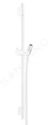 HANSGROHE - Unica'S Sprchová tyč 650 mm se sprchovou hadicí, matná bílá (28632700)