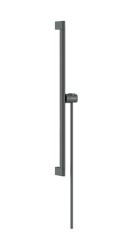 HANSGROHE - Unica Sprchová tyč 66 cm, se sprchovou hadicí, kartáčovaný černý chrom (24402340)