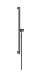 HANSGROHE - Unica Sprchová tyč 66 cm, se sprchovou hadicí, kartáčovaný černý chrom (24404340)