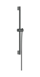 HANSGROHE - Unica Sprchová tyč 67 cm, se sprchovou hadicí, kartáčovaný černý chrom (24400340)