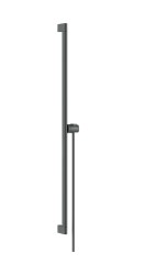 HANSGROHE - Unica Sprchová tyč 95 cm, se sprchovou hadicí, kartáčovaný černý chrom (24405340)