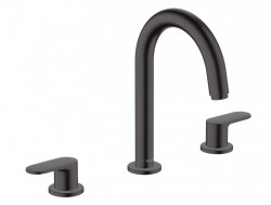 HANSGROHE - Vernis Blend Umyvadlová baterie s výpustí, 3-otvorová instalace, matná černá (71553670)