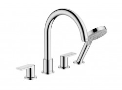 HANSGROHE - Vernis Shape Baterie na okraj vany, 4-otvorová instalace, chrom (71459000)