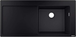 HANSGROHE - Vestavný granitový dřez S514-F450, grafitová černá (43314170)