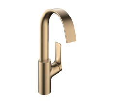 HANSGROHE - Vivenis Umyvadlová baterie s výpustí a otočným výtokem, EcoSmart, kartáčovaný bronz (75030140)