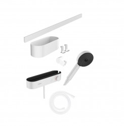 HANSGROHE - WallStoris Set sprchové hlavice 105, 3 proudy, termostatu a koupelnových doplňků, matná bílá (24250700)