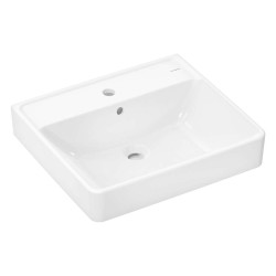 HANSGROHE - Xanuia Q Umyvadlo 60x48 cm, s přepadem, otvor pro baterii, SmartClean, bílá (61010450)