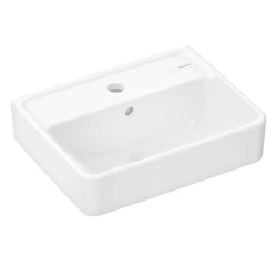HANSGROHE - Xanuia Q Umývátko 45x34 cm, s přepade, otvor pro baterii, bílá (60130450)