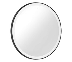 HANSGROHE - Xarita Lite S Zrcadlo s LED osvětlením, průměr 70 cm, matná černá (54966670)