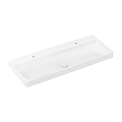 HANSGROHE - Xelu Q Dvojumyvadlo 120x48 cm, bez přepadu, 2 otvory pro baterii, SmartClean, bílá (61042450)