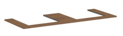 HANSGROHE - Xilesa E Deska pod umyvadlo, 138x55 cm, 2 výřezy, kašmírový dub (54274550)