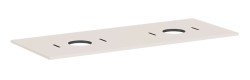 HANSGROHE - Xilesa E Deska pod umyvadlo, 138x55 cm, 2 výřezy, matná béžová (54280780)