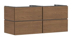 HANSGROHE - Xilesa E Umyvadlová skříňka, 62x138x55 cm, 4 zásuvky, kašmírový dub (54305550)