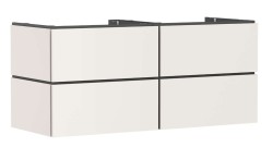 HANSGROHE - Xilesa E Umyvadlová skříňka, 62x138x55 cm, 4 zásuvky, matná béžová (54306780)