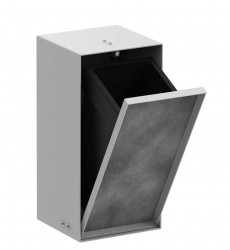 HANSGROHE - XtraStoris Rock Podomítkový odpadkový koš 2,5 l, matná bílá (56063700)