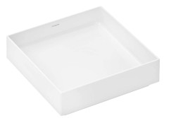 HANSGROHE - Xuniva Evo E Umyvadlo na desku, 40x40 cm, bez přepadu, bez otvoru pro baterii, bílá (60324450)