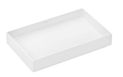 HANSGROHE - Xuniva Evo E Umyvadlo na desku, 65x40 cm, bez přepadu, bez otvoru pro baterii, matná bílá (60326700)