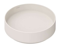 HANSGROHE - Xuniva Evo S Umyvadlo na desku, průměr 40 cm, bez přepadu, bez otvoru pro baterii, matná béžová (60323780)