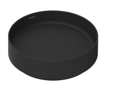 HANSGROHE - Xuniva Evo S Umyvadlo na desku, průměr 40 cm, bez přepadu, bez otvoru pro baterii, matná černá (60323670)