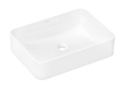 HANSGROHE - Xuniva Q Umyvadlo na desku, 55x40 cm, bez přepadu, SmartClean, bílá (61075450)
