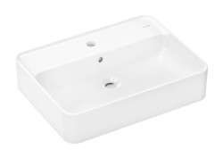 HANSGROHE - Xuniva Q Umyvadlo na desku, 60x45 cm, s přepadem, otvor pro baterii, SmartClean, bílá (61082450)